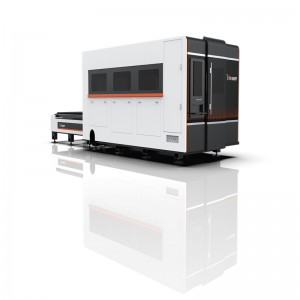 Whole cover&Exchange platform Fiber Laser Cutting Machine (2)